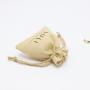 High Quality Natural Jute Burlap Packaging Wedding Jewelry Bag Custom Drawstring Packaging Jute Gift Pouch