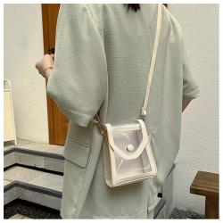 custom phone crossbody handbag PVC transparent casual shoulder bag fashion mini handbag messenger bag