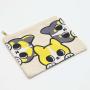 16 Oz Cotton Canvas Zipper Cosmetic Brush Packaging Bag Travel Girls Makeup Pencil Case Cosmetic Pouch With Custom Logo
