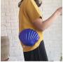 HR325 New Fashion Ladies Solid Matte Shell Bag Single Shoulder Chain Crossbody Women's Small Bag PC Material Zipper ID Phone Bag