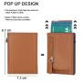 Custom Logo Trifold Slim Minimalist Wallet RFID Blocking Minimalist Credit Card Wallet with Money Pocket Zipper Card Case