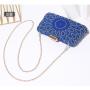 Factory wholesale sac tendance 2024 new arrival square rhinestone dinner clutch evening bags metal chain crossbody banquet bag
