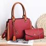 OEM Supplier Custom Logo Leather Handbag 3pcs Set Hand Bag For Ladies