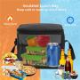 Gelory Small Insulated Lunch Box 6 Cans Cooler Lunch Bag Reusable Thermal Lunch Tote Bag for Office Work