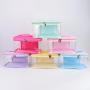 New PatternTransparent Waterproof  Lightweight With Handle Custom Zipper Pouch Makeup Bag Custom Cosmetic Bag