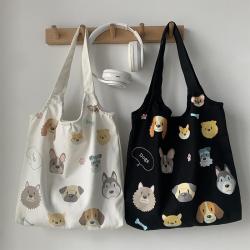 High quality custom the bag logo reusable printed organic cotton canvas grocery tote bag