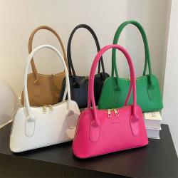 Candy Color Women Fashion Handbags Zipper Pu China Supplier Bag 2023 New Fashion Shoulder Underarm Bag YI040