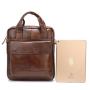 XL348 Laxury Style Genuine Leather Multi-layer Messenger Bag Wear-resistant Durable Bag First Layer Cowhide Men's Shoulder Bag