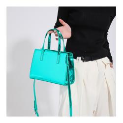 Custom Laser Tote Bag Portable Decorative Zipper Single Shoulder Niche Design Plus Logo Multi-color PU
