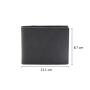 Designer front pocket coin wallet rfid blocking minimalist black carbon leather wallet for men