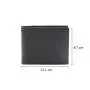 Designer front pocket coin wallet rfid blocking minimalist black carbon leather wallet for men