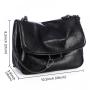 LOVEVOOK Stylish Luxury Quilted PU Single Shoulder Messenger Bag Purse with Chain Strap Casual Crossbody Bags handbag for Women