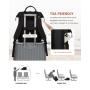 LOVEVOOK 14 15.6 17 Inch Student School Book Bags with USB Port Womens Fashion Casual Waterproof Laptop Backpack for Woman Girls