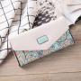 HR145 Women's Artificial Leather Lovely Wallet Clip Fashion Versatile Long Zipper Purse Wedding Birthday Metal Women's Handbag