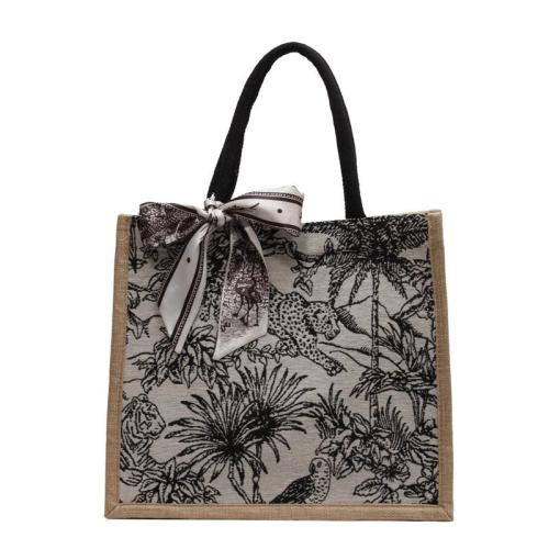 Senior Sense Large Capacity Canvas Bag New Fashion Shopping Bag Ins Hand Bill Shoulder Tote Bag
