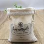 White Cotton Drawstring Pouch For Jewelry