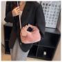 2023 New Fashion Lovely Plush Square Bag Female Plush Soft Portable  Bag Designer Handbag Wholesale