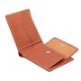 Full grain leather men wallet bifold vegetable tanned leather wallet