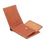 Full grain leather men wallet bifold vegetable tanned leather wallet