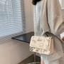 2022 Fashion Personality Versatile Graffiti Printing Small Bags Female Chain Portable Single Shoulder Pu Small Square Bags Whole