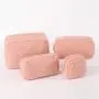 Keymay New Winter Cosmetic Bag Teddy Cloth Makeup Bag Christmas Bridesmaid Gift Plush Fuzzy Bag Sherpa Makeup Pouch