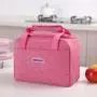 Gelory Portable Lunch Bag Thermal Insulated Lunch Box Tote Cooler Handbag Bento Pouch Dinner Container School Food Storage Bags