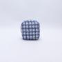 Keymay Stock NO MOQ Premium Tweed cosmetic make up case bag for Ladies Multi Use Pouch Large Capacity Zipper Pouches Custom