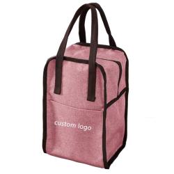 Custom Logo Food Delivery Aluminum Foil Thermal Insulated Tote Lunch Bag Insulated Cooler Picnic Bag