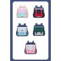 ZWY199 New England Style Kids School Bag Waterproof Reduced Load Children Backpack Oxford Lightweight Practical Shoulder Bag