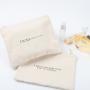 Wholesale Zipper Makeup Bag Eco-Friendly Cotton Canvas  Accessory Pouch Double Sided Cosmetic Bag