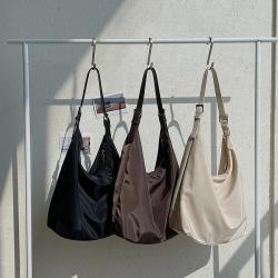 New Design Luxury Nylon Bag Big Capacity Fashion Solid Color Soft Shoulder Bag Women Recreation Hand Bag Simple Korean' Handbags