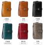 RFID Protection Women's Long Wallet Female Purses Card Holder Wallets vintage Leather Clutch Money Bag Simple Girls Wallet carteras para mujer