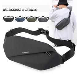 New Men's Waist Pack Outdoor Running Mobile Bag Multi functional Large Capacity Chest Bag Casual One Shoulder Crossbody Bag
