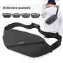 New Men's Waist Pack Outdoor Running Mobile Bag Multi functional Large Capacity Chest Bag Casual One Shoulder Crossbody Bag