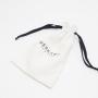 High Quality Cotton Linen Makeup Gift Drawstring Packaging Bag White Soft Cotton Dust Skincare Cosmetic Pouch