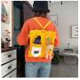 Fashion New Woman Canvas Bag Customs Backpack Large Capacity Cute Bear Doll Bag for Student One Shoulder Diagonal Shoulder Bag