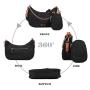 2024 new fashion trend small crossbody bag women's nylon shoulder bag lightweight V-shaped purse 2 kits