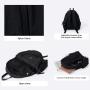 Logo 2024 Hot Wholesale Cream Student Backpack Lightweight Simple Fashion Girls Backpack Large Capacity Nylon Material Schoolbag