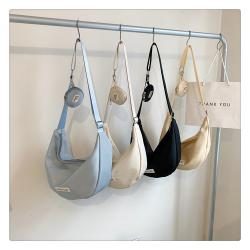Ladies Messenger Bag Single Strap Shoulder Bag Women Large Capacity Dumpling Nylon Crossbody Bag