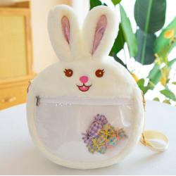 Designer pin display ita bag women purses and handbags custom ita bag with clear PVC window