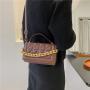 Lady Designer Bags Fashion Korean Diamond Lattice Bag Golden Chain Fashion Single Shoulder Messenger Small Square Flap Purses