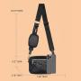 Mini Quilted Pattern Square Bag With Coin Purse Minimalist Multi-functional Crossbody Can Be Single-shoulder Backpack