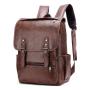 ZWY234 Men Simple Waterproof PU Shoulder Bag Wholesale Waterproof Laptop Backpack Daily Business Work Travel Student Schoolbag