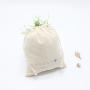 High Quality Organic Cotton Gift Packaging Custom Logo Dust Drawstring Bag Natural Cosmetic Cotton Makeup Pouch