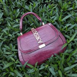 Ladysky 2024 women's handbag quality crocodile leather single shoulder bag ladies fashion letter logo female bag factory 27