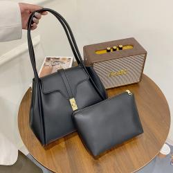 2021 New French Retro Fashion Single Shoulder Women's Bag Soft Leather Large Capacity Simple Portable Tote Bag Luxury Handbag