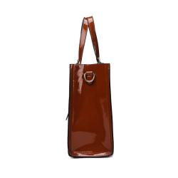 2024 Custom Logo Ostrich PU Leather Handbag For Fashion Women Ladies Tote Bag