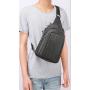 HR408 New Shoulder Waterproof Casual Men's Bag Crossbody Outdoor Cycling Chest Bag Durable Daily Chest Earphone Hole Bag