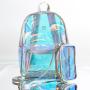 Large Multi Function Hotsale Outdoor Waterproof Custom Clearly Fashion Iridescent Backpack