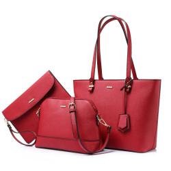 Lovevook designer 2023 fashion women tote hand bags set PU leather ladies crossbody bags luxury women purses and handbags